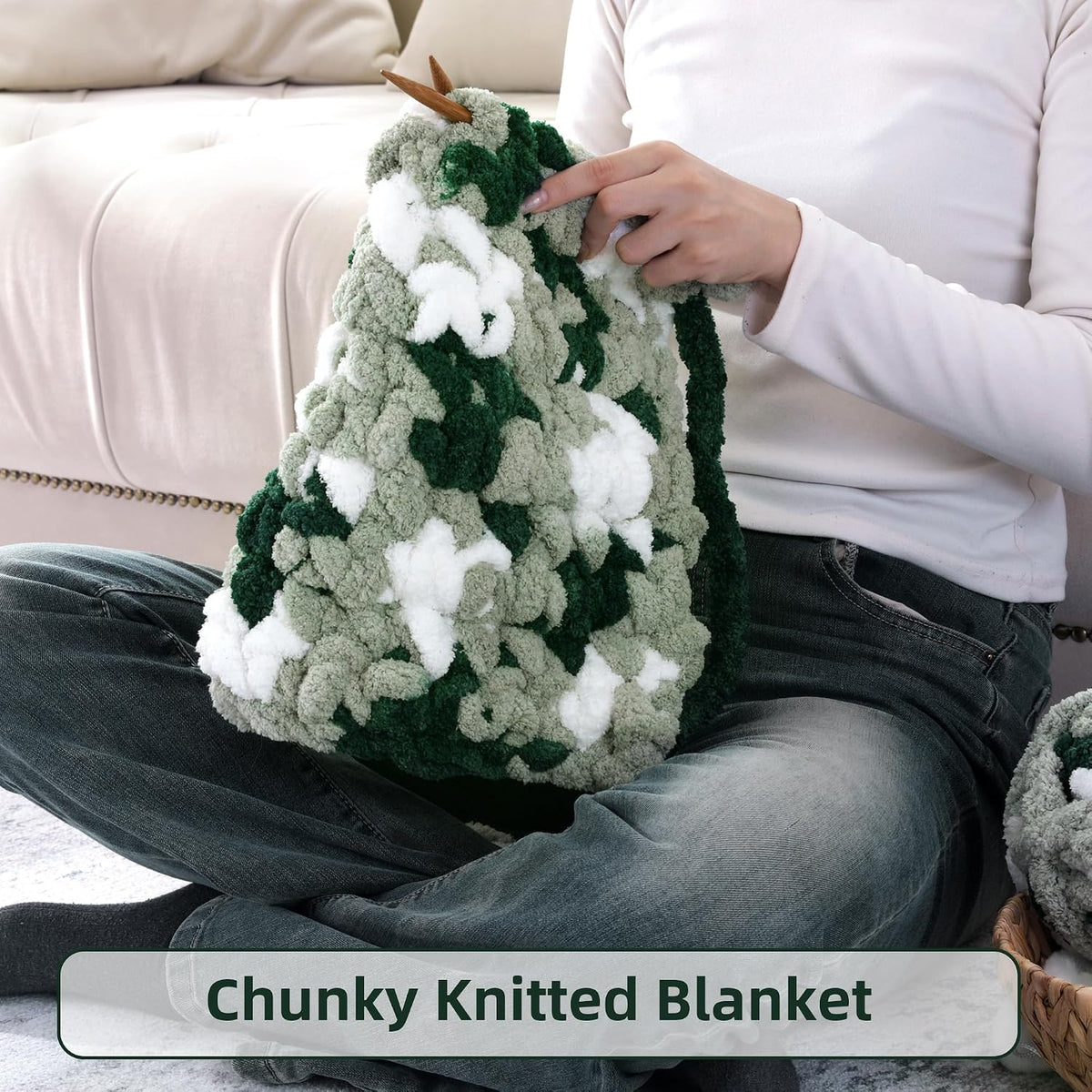 HOMBYS mixed chunky chenille yarn product image