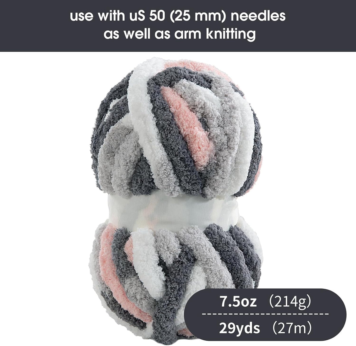 HOMBYS mixed chunky chenille yarn product image