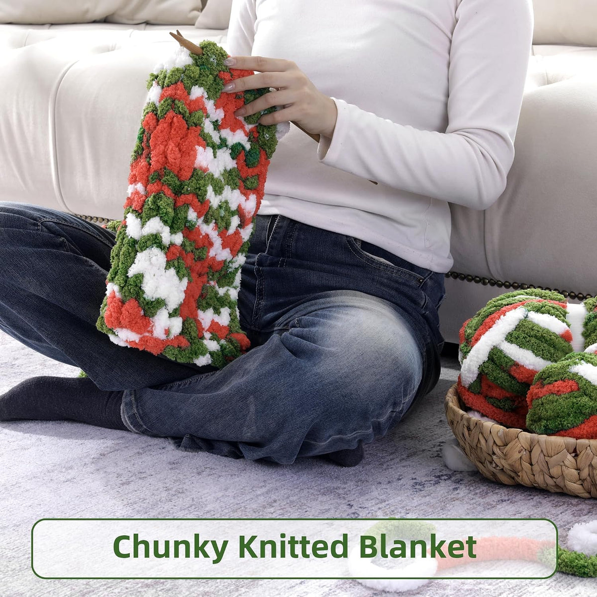 HOMBYS mixed chunky chenille yarn product image