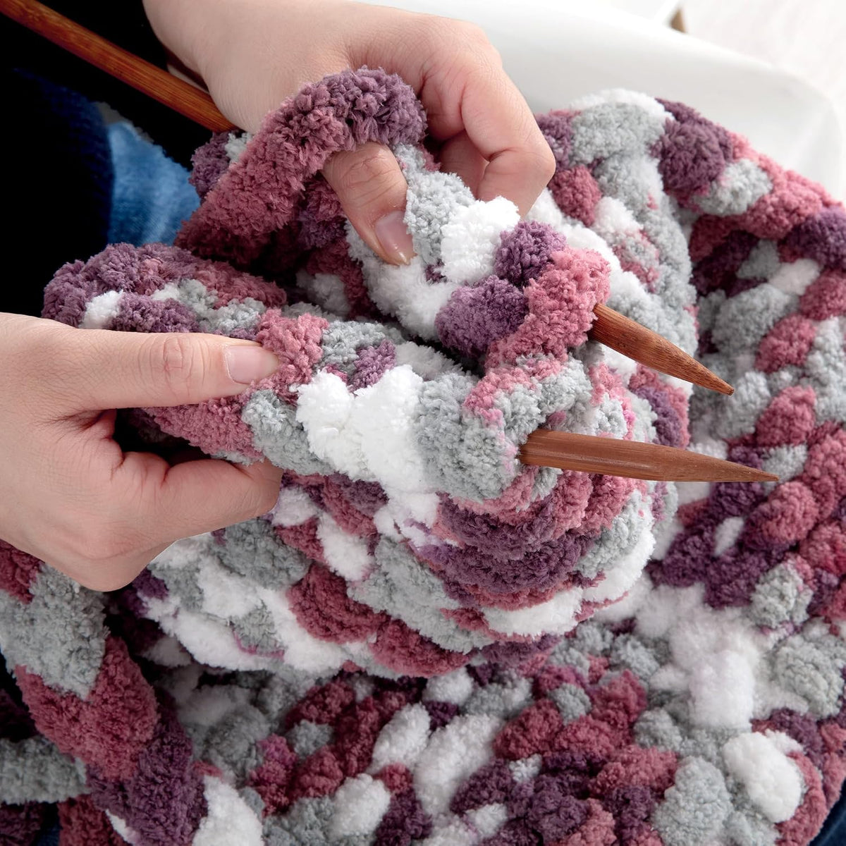 HOMBYS mixed chunky chenille yarn product image