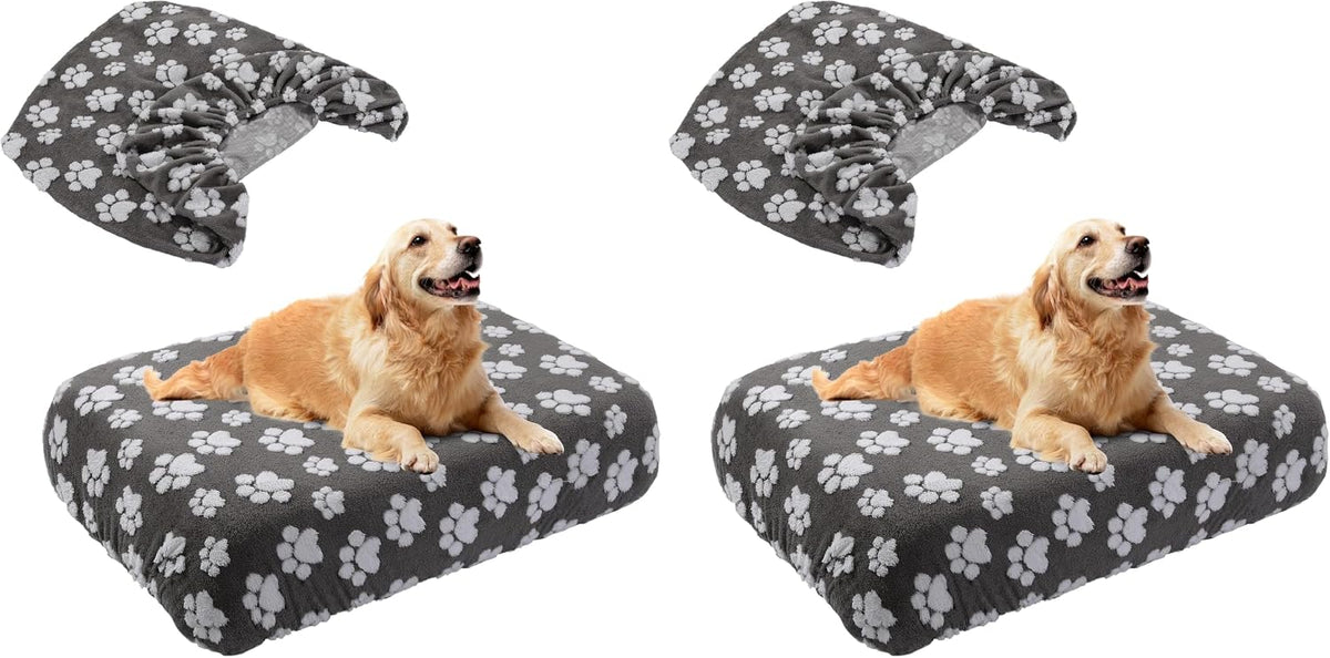 Hombys dark gray waterproof dog bed cover