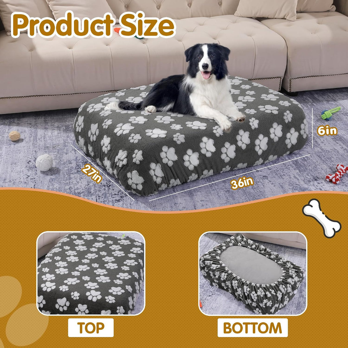 Hombys waterproof dog bed cover details