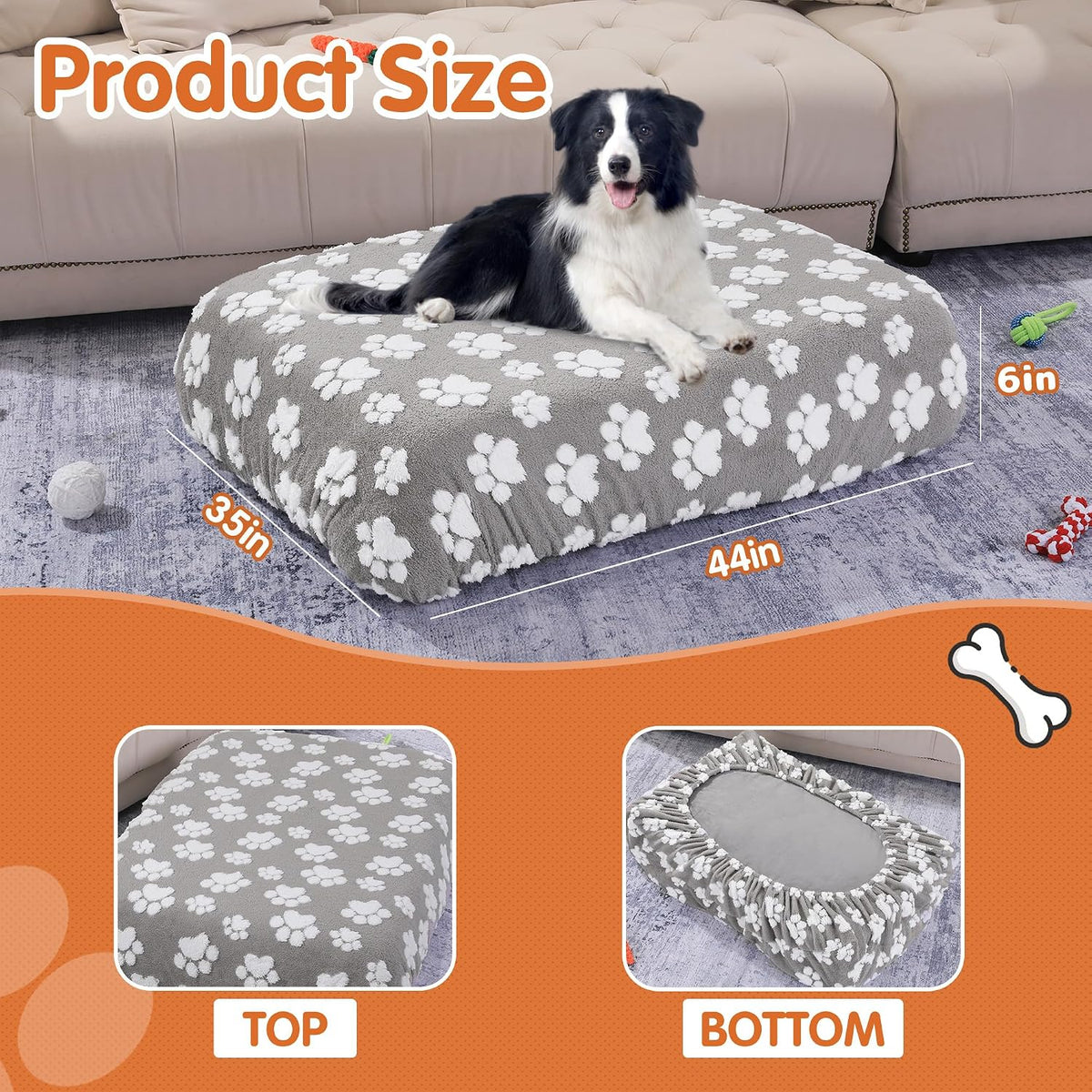Hombys waterproof dog bed cover details