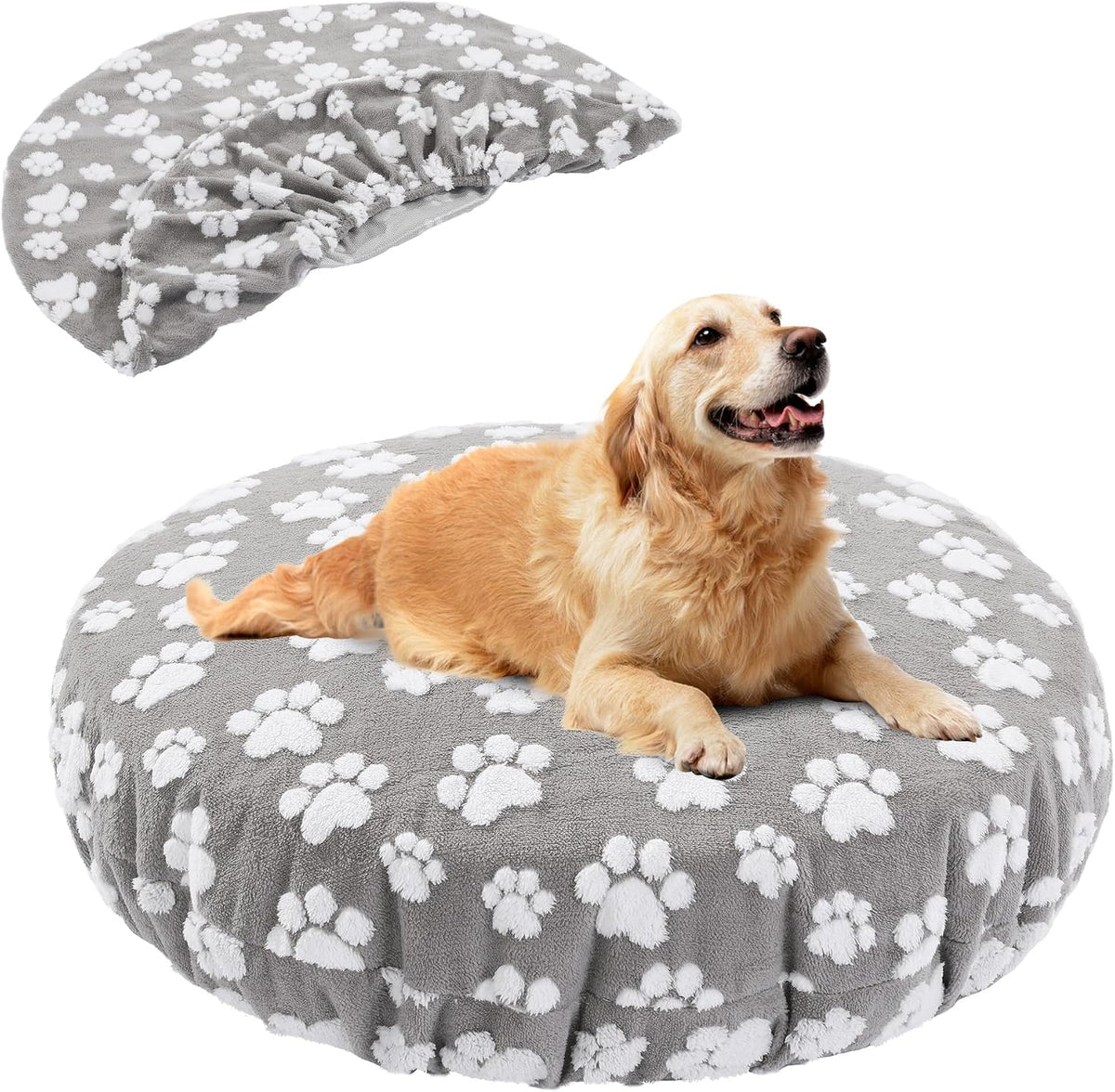 Hombys round waterproof dog bed cover