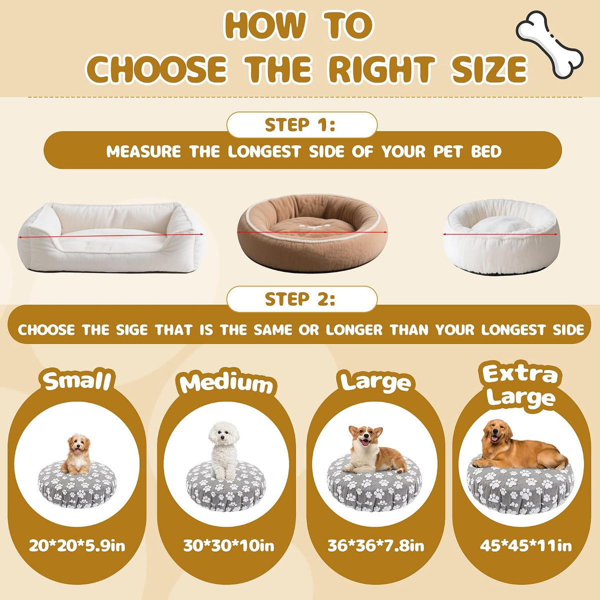Hombys round waterproof dog bed cover