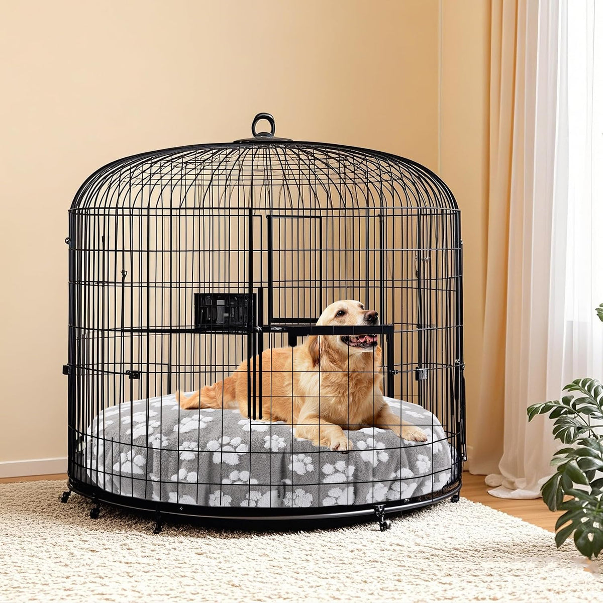 Hombys round waterproof dog bed cover