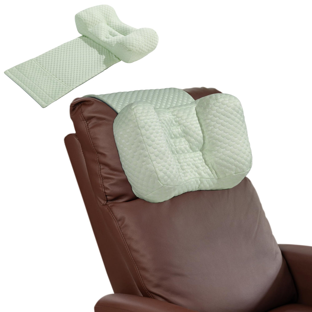 HOMBYS Neck Pillow for Recliners – Cervical Support Headrest Cushion with Pocket