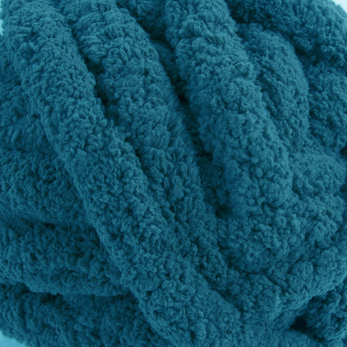 HOMBYS Indigo Chunky Chenille Yarn, 8 Skeins, 27 yd / 8 oz Each