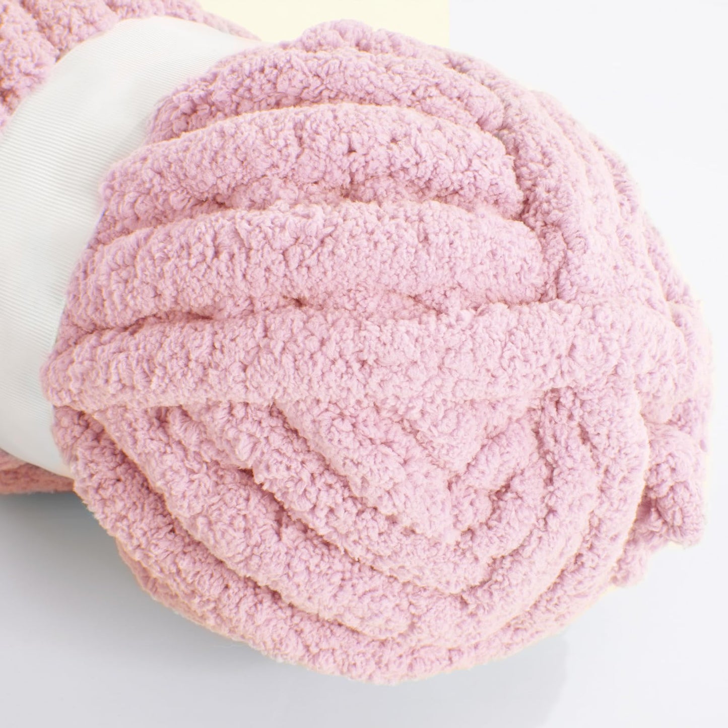 HOMBYS Pink Chunky Chenille Yarn, 8 Skeins, 27 yd / 8 oz Each