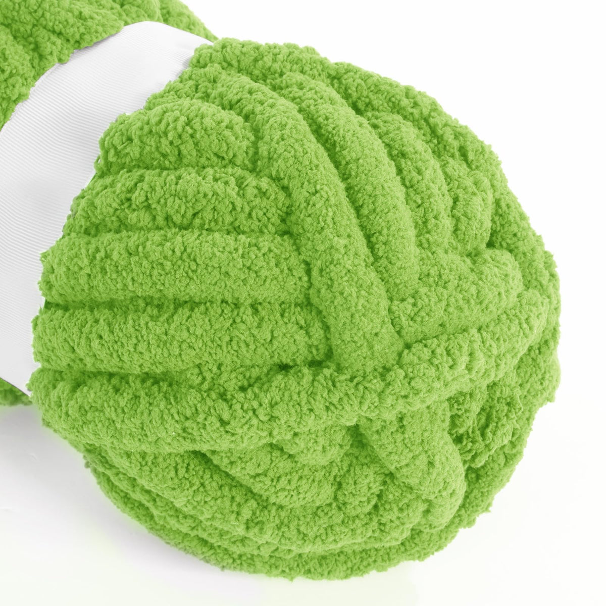 HOMBYS Grass Chunky Chenille Yarn, 8 Skeins, 27 yd / 8 oz Each