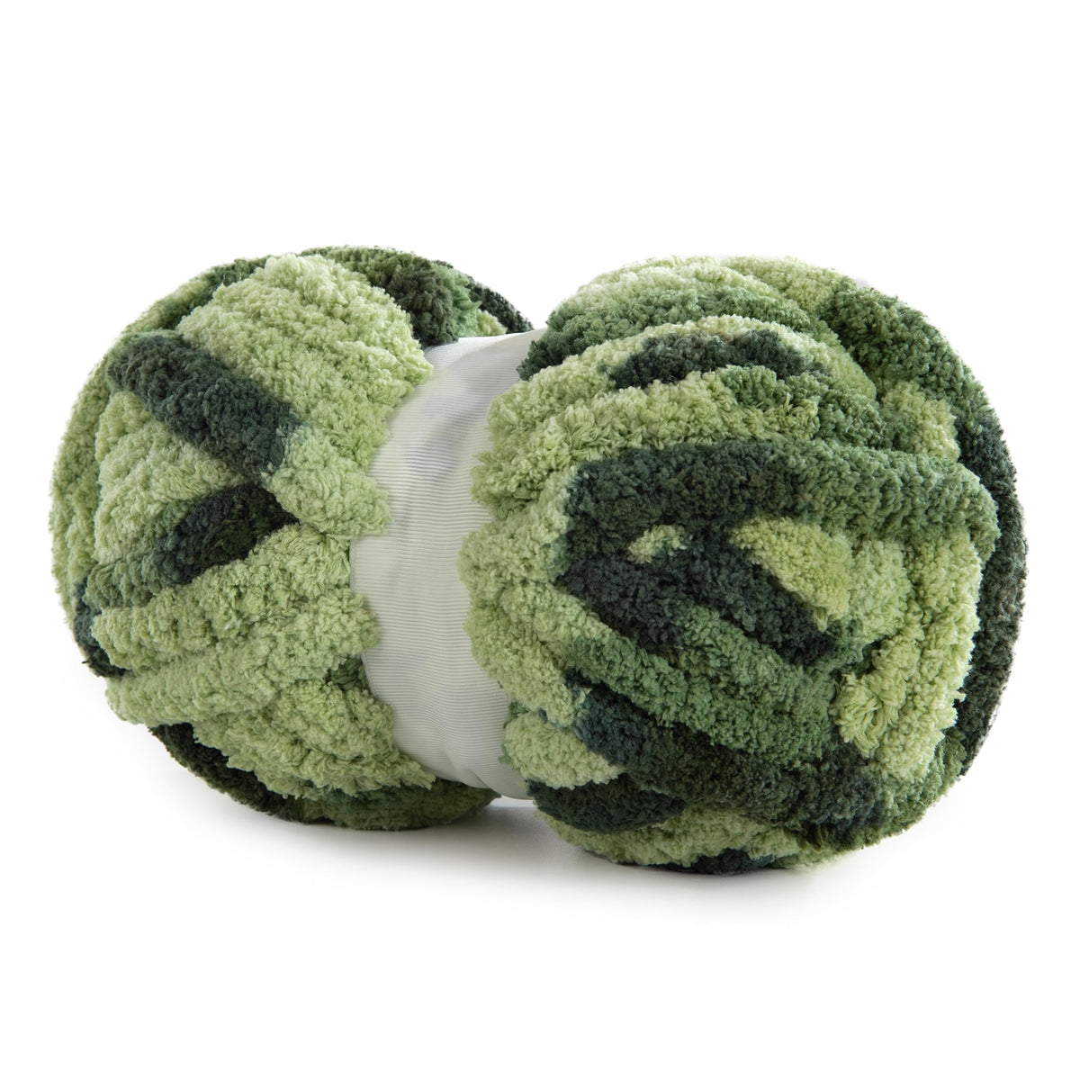 HOMBYS Dark Green,Sage Green Variegated Chunky Chenille Yarn, 8 Skeins, 26 yd / 7.5 oz Each