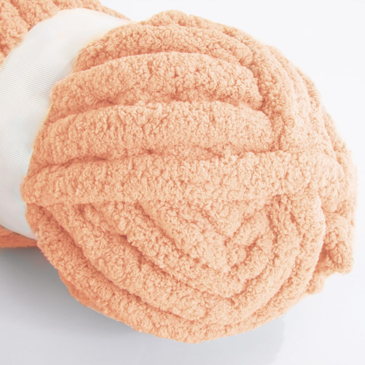 HOMBYS Apricot Pink Chunky Chenille Yarn, 8 Skeins, 27 yd / 8 oz Each