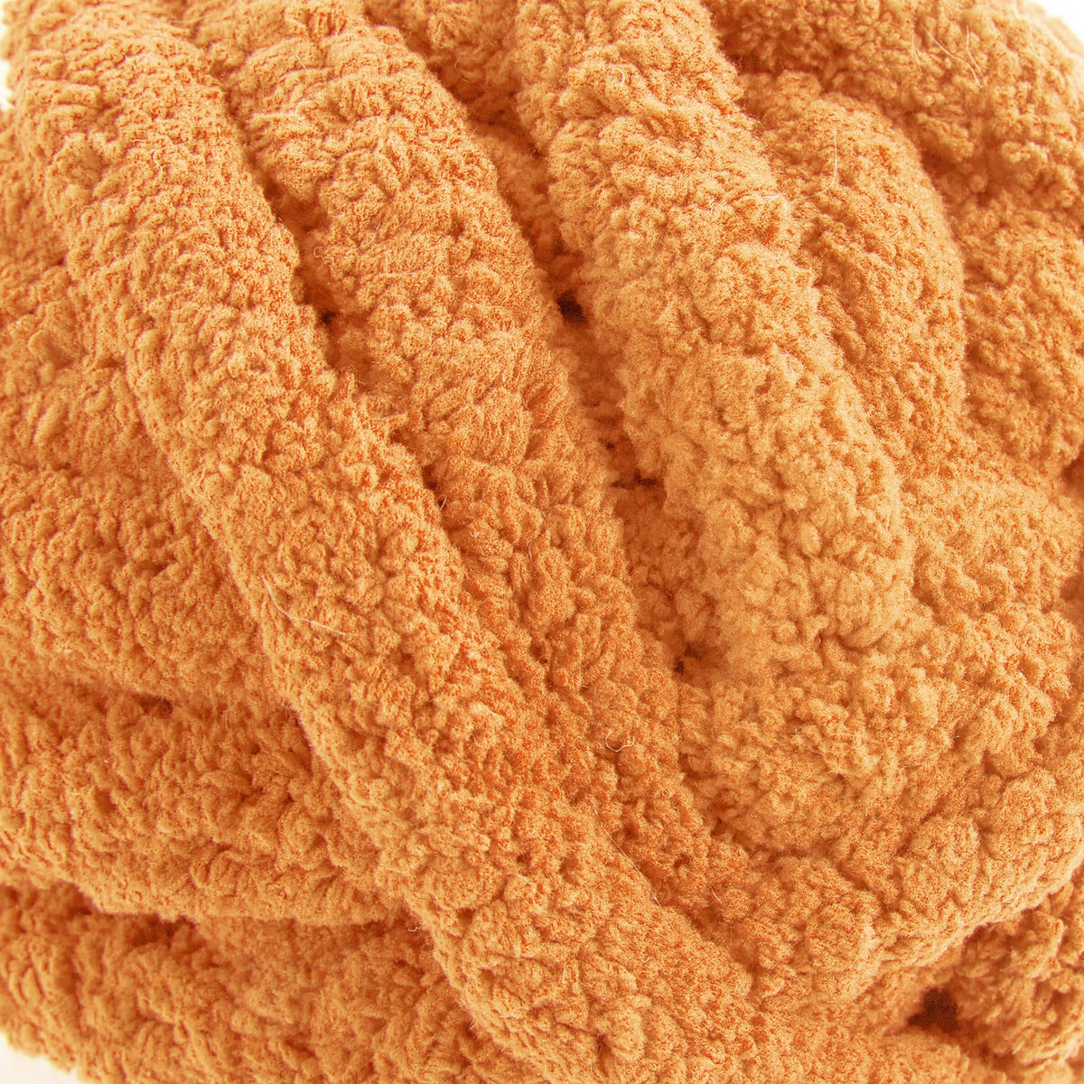 HOMBYS Orange Chunky Chenille Yarn, 8 Skeins, 27 yd / 8 oz Each
