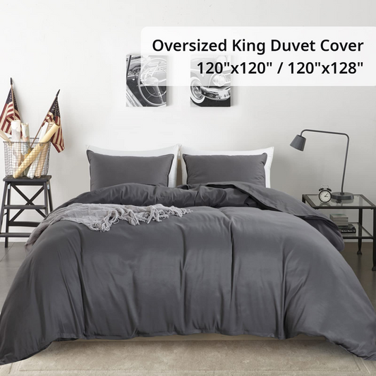 HOMBYS Oversized King Duvet Cover  Ultra Soft Microfiber