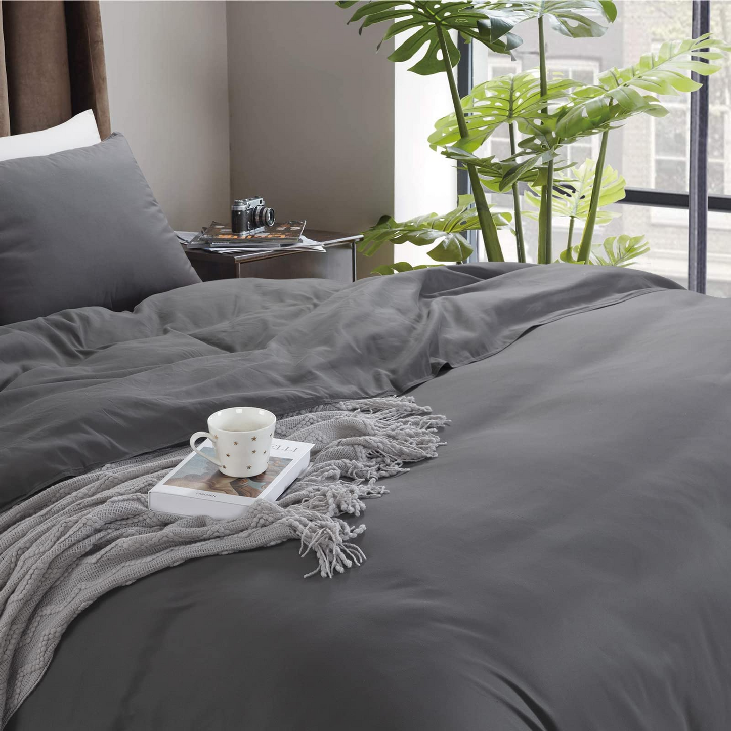 HOMBYS Oversized King Duvet Cover  Ultra Soft Microfiber