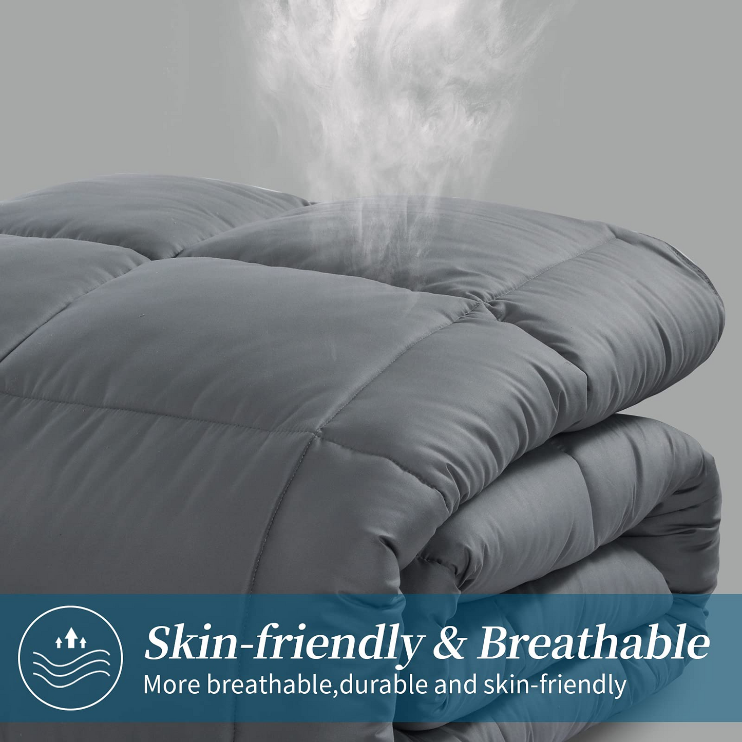 HOMBYS Oversized King Down Alternative Fluffy Comforter