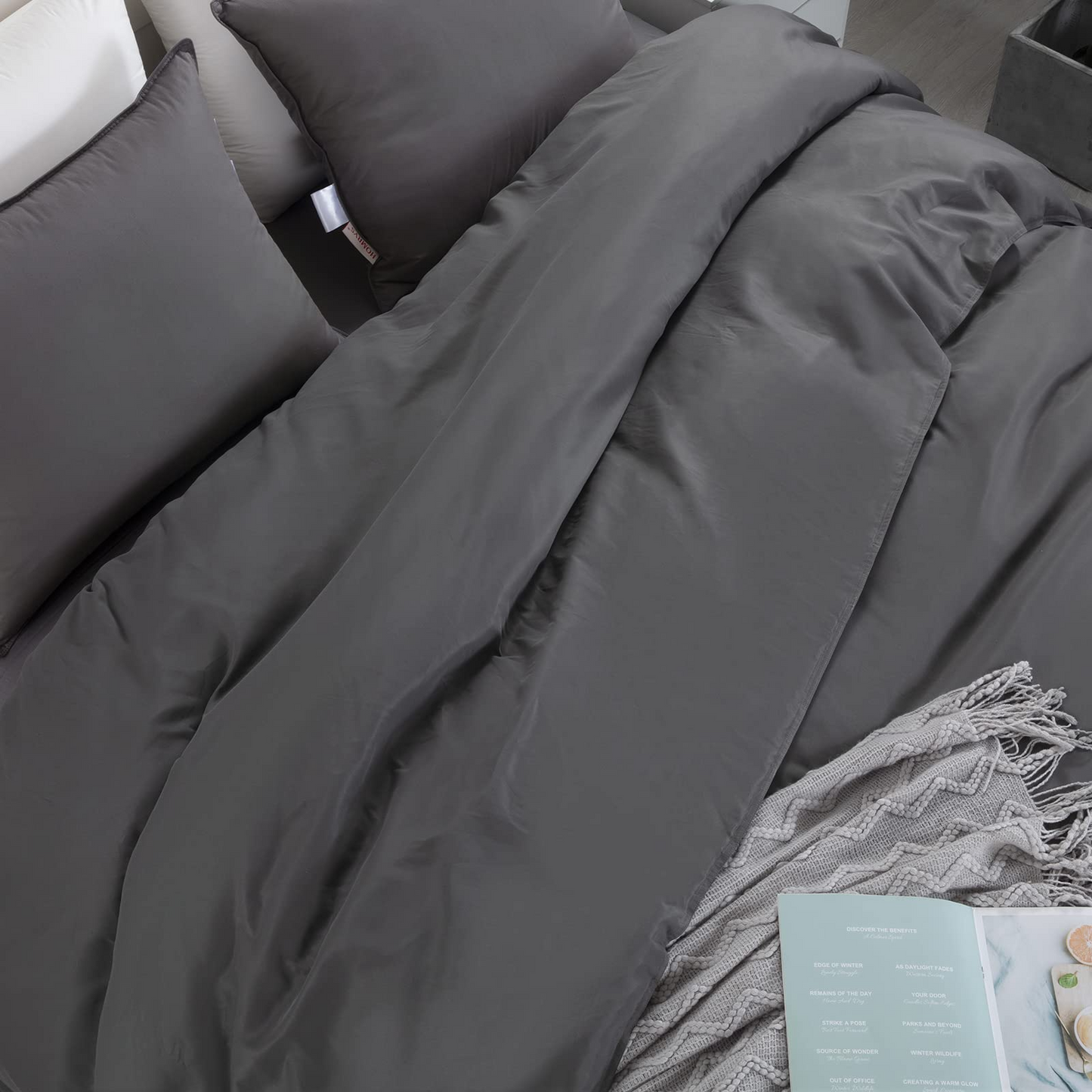 HOMBYS Oversized King Duvet Cover  Ultra Soft Microfiber