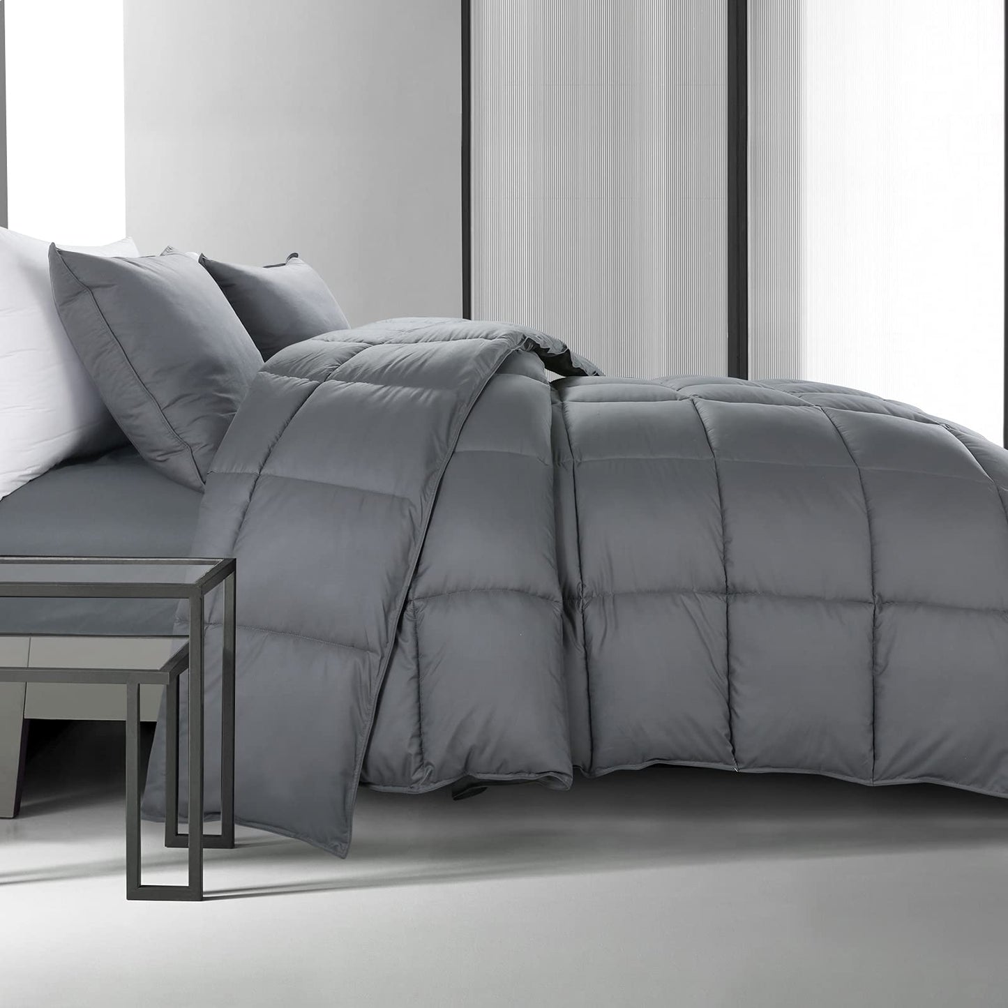 HOMBYS Oversized King Down Alternative Fluffy Comforter