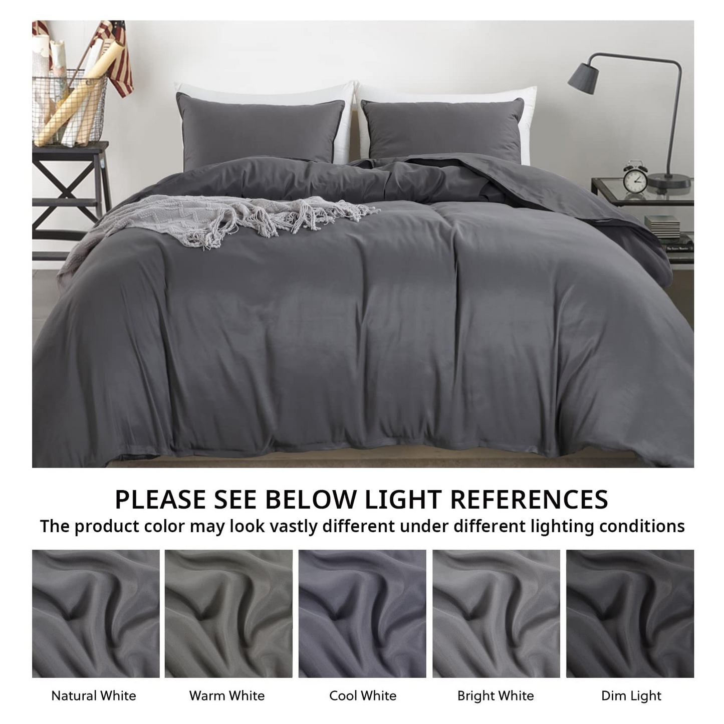HOMBYS Oversized King Duvet Cover  Ultra Soft Microfiber